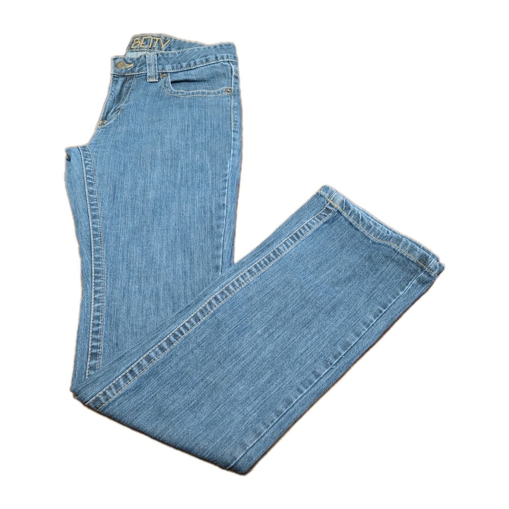 Kimes Ranch Betty Women's 6/36 *34 Straight Leg Mid Rise Jeans Blue Western